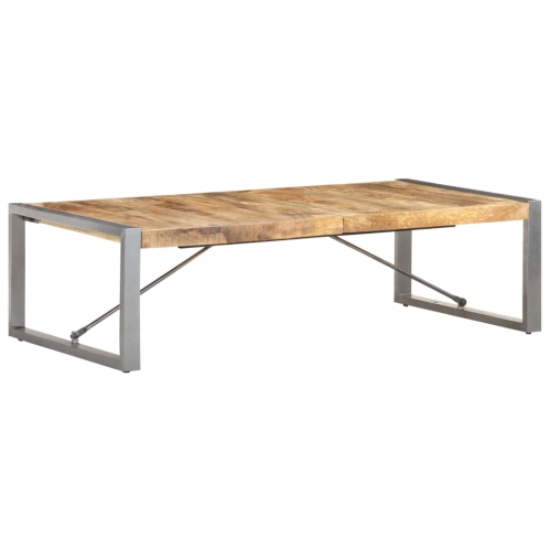 vidaXL Coffee Table 140x70x40 cm Rough Mango Wood