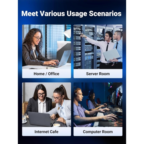 40FT/12M Cat 8 Ethernet Cable, High Speed Braided 40Gbps Network Cord Cat 8 RJ45 Shielded Indoor LAN Cables Compatible for Gaming PC PS5 Xbox Modem