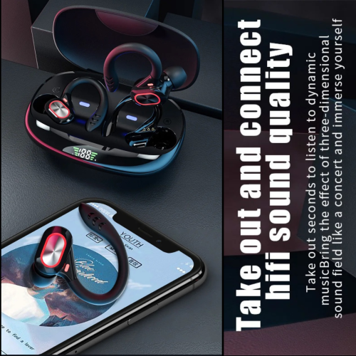 TUTT S730 Wireless Earbuds Bluetooth V5.0 Earbuds Built-in Mic Bluetooth Headphones in-Ear Stereo Wireless Earphones with Charging Case Waterproof