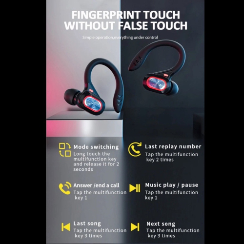 TUTT S730 Wireless Earbuds Bluetooth V5.0 Earbuds Built-in Mic Bluetooth Headphones in-Ear Stereo Wireless Earphones with Charging Case Waterproof