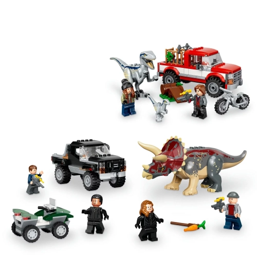 LEGO Jurassic World Dino Combo Pack Toy | 2 in 1 Triceratops and Velociraptor Gift Set | 66774 | 76946 & 76950