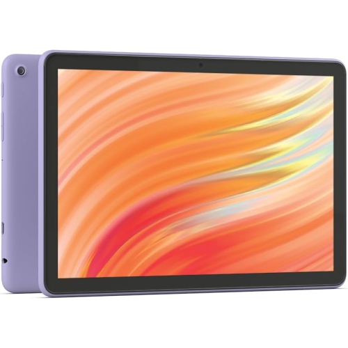 Amazon Fire HD 10 tablet, built for relaxation, 10.1" vibrant Full HD screen, octa-core processor, 3 GB RAM, latest model, 32 GB, Lilac