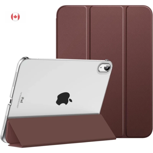 GENER  Ipad 10Th Ation 2022 Case - Slim Stand, Hard PC Translucent Back, Smart Cover for 10.9 Inch, Touch Id Support, Auto Wake/sleep In Brown