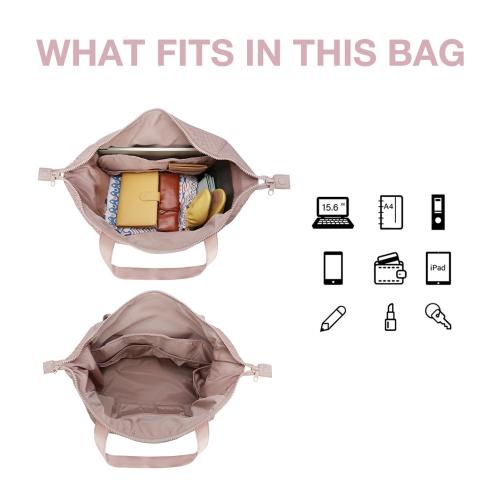 Bagsmart Travel Sport Duffle Bag Carry On Bag Pink