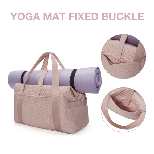 Bagsmart Travel Sport Duffle Bag Carry On Bag Pink