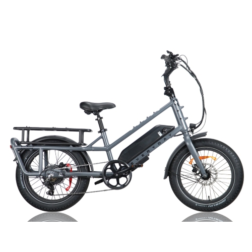 OPEN BOX - EverEasy by EVERYDAY®. Step-Through Electric Cargo Bike with Foldable Features