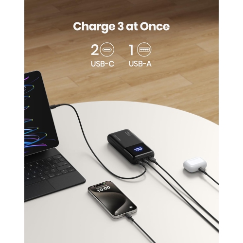 INIU Power Bank, 65W 20000mAh Fast Charging Laptop Portable Charger, USB C in&Out Tablet Powerbank, Battery Phone Charge for iPhone 15 iPad MacBook