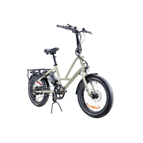 BOÎTE OUVERTE - EasyHaul par EVERYDAY®. Vélo utilitaire électrique pliable à cadre bas, à queue courte