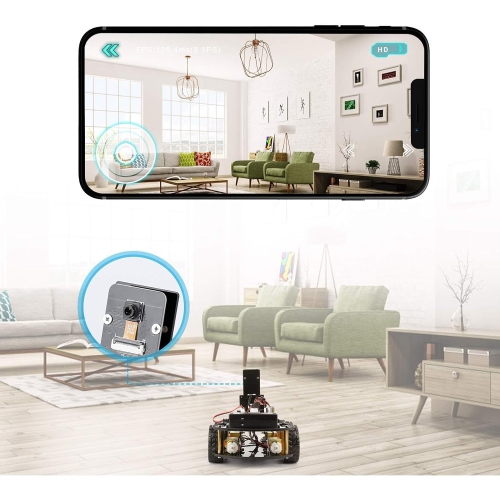 Smart Robot Car Kit V4 with UNO R3, Line Tracking Module, Ultrasonic Sensor, IR Remote Control, and more. Intelligent and Educational Arduino Robotic