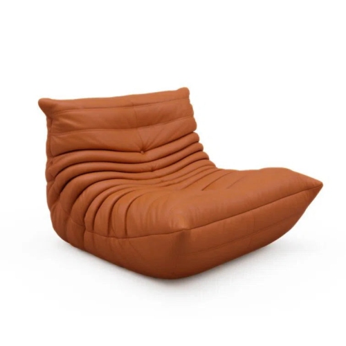 Sofa-fauteuil poire en cuir Mircofibre de LivinVeluris - Chameau