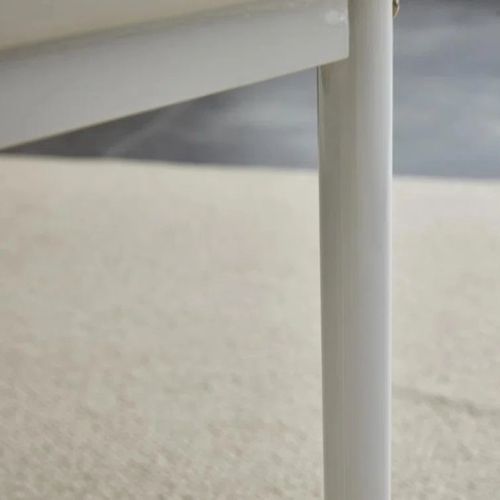 LivinVeluris Upholstery Faux Leather Modern Dining Room Chairs Set of 4 - White