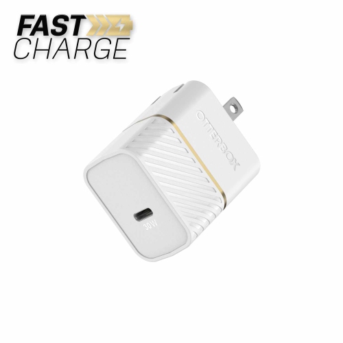 OTTERBOX  Premium Fast Charge Pd Wall Charger USB-C 30W Gan In White A Good Choice for Wall Charger