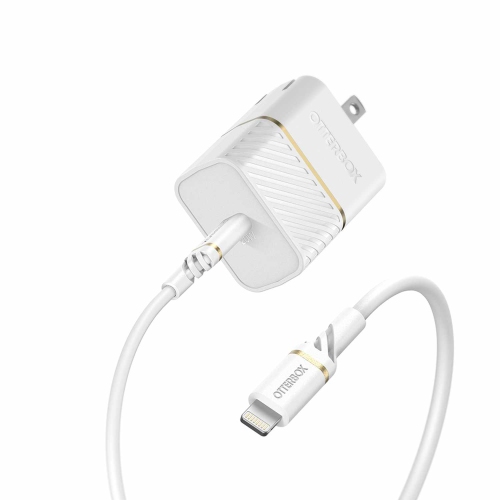 OtterBox Premium Fast Charge PD Wall Charger 20W w/Lightning 3.3ft | White