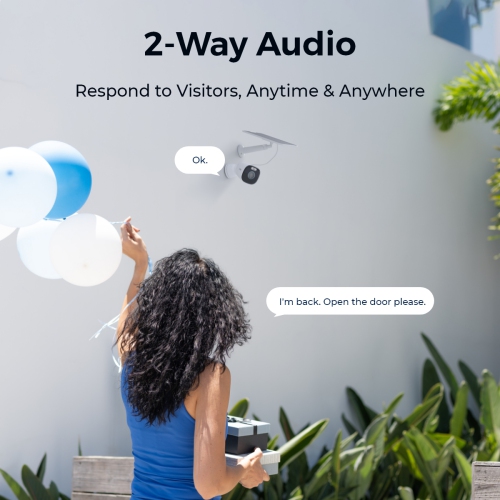 Reolink Smart 4K Standalone Battery/Solar Powered Camera with 5/2.5GHz Dual-Band WiFi with Solar Panel