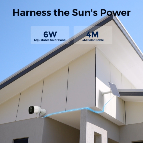 Reolink Smart 4K Standalone Battery/Solar Powered Camera with 5/2.5GHz Dual-Band WiFi with Solar Panel