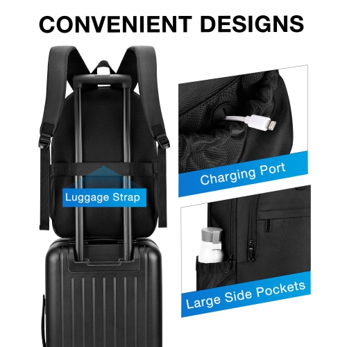 Bagsmart Monde Navigator Backpack Black