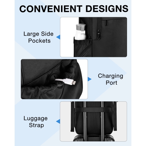 Bagsmart Monde Navigator Backpack Black