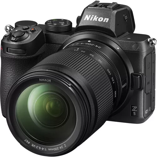 NIKON  Z5 Mirrorless Digital Camera With 24-200MM Lens - 1641 It makes for a smaller size camera that is easy to hold