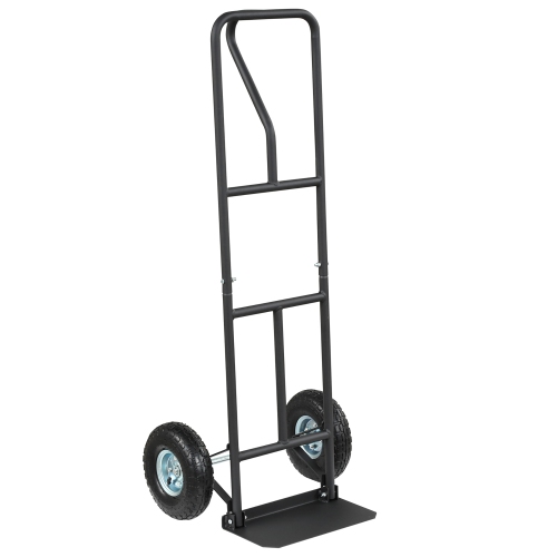 COSTWAY  Heavy Duty Hand Truck 660Lbs Capacity Trolley Cart With Foldable Nose Plate