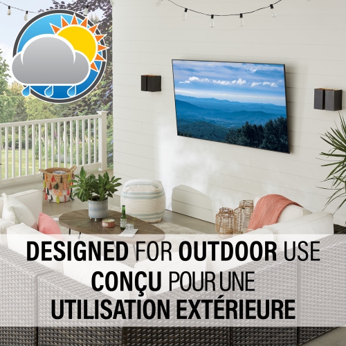 Support mural inclinable d'extérieur de Sanus pour téléviseur de 37 à 95 po