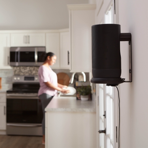 Support mural intérieur/extérieur de Sanus pour haut-parleurs Move de Sonos - Noir