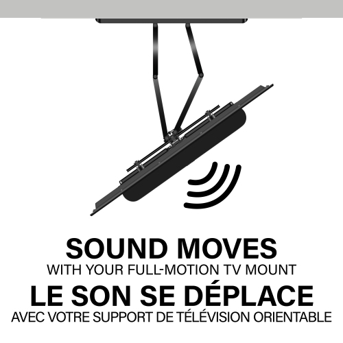 Support mural de Sanus System pour barre de son Beam de Sonos - Noir