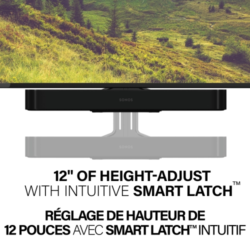 Support mural de Sanus System pour barre de son Beam de Sonos - Noir