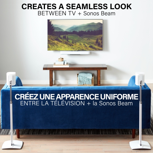 Support mural de Sanus System pour barre de son Beam de Sonos - Noir