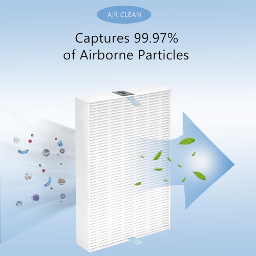 Filtre de rechange HEPA R HPA300C compatible avec les purificateurs d'air HPA300, HPA200, HPA100, HPA090 et HPA5300 de Honeywell, filtre HEPA R