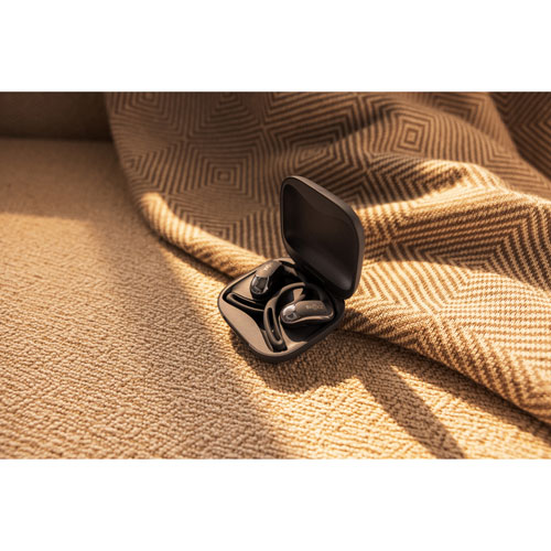 Écouteurs ouverts 100 % sans fil OpenFit Air de Shokz - Noir