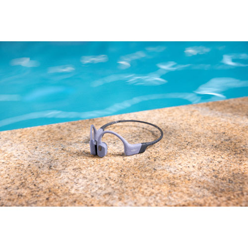 Shokz OpenSwim Pro Bone Conduction Waterproof Open-Ear Bluetooth Headphones - Grey