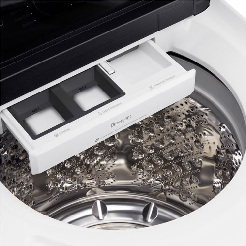 Laveuse à chargement par le haut haute efficacité de 6,3 pi³ avec pulsateur de LG - Blanc alpin