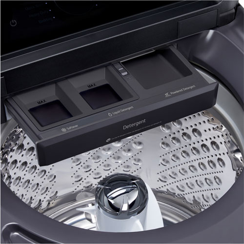 Laveuse à chargement par le haut haute efficacité de 6,1 pi³ de LG - Noir mat