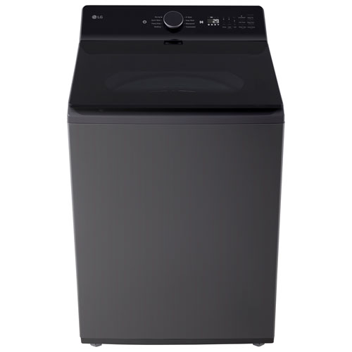 LG 6.1 Cu. Ft. High Efficiency Top Load Washer (WT8405CB) - Matte Black
