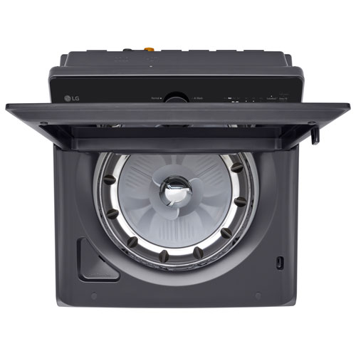 Laveuse à chargement par le haut haute efficacité de 6,1 pi³ de LG - Noir mat