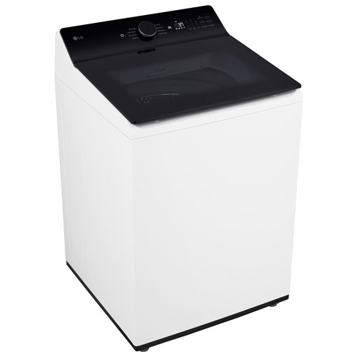 LG 6.1 Cu. Ft. High Efficiency Top Load Agitator Washer - Alpine White
