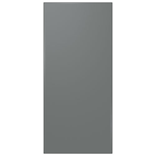 Panneau Samsung remis à neuf pour réfrigérateur 4 portes polyvalent BESPOKE - panneau supérieur - pièce d'origine en verre gris
