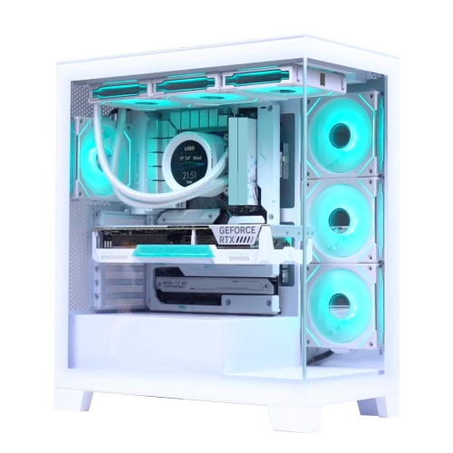 Zonic Gaming PC -Liquid Cooled Intel Core i7 13700KF, GeForce RTX 4060 Ti DLSS - AI Powered Performance, 64GB DDR5 , 1TB SSD, Windows 11