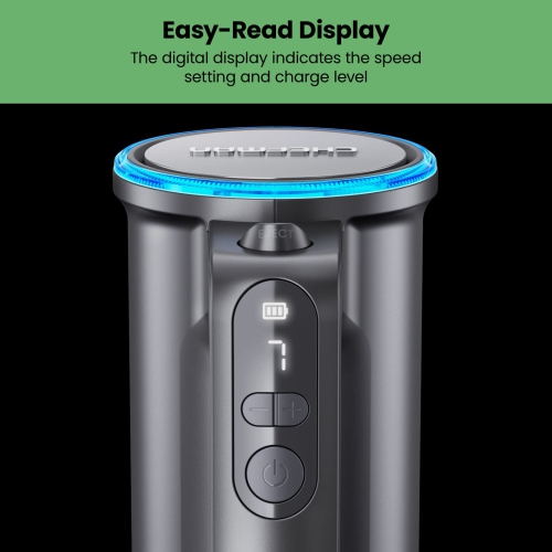 Chefman Cordless Hand Mixer, 7 Speed Electric Handheld Kitchen Food Mixer, Easily Whisk Eggs