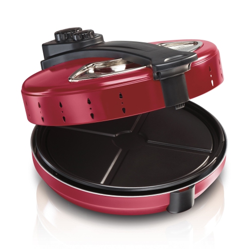 Machine à pizza 31700 de Hamilton Beach, rouge