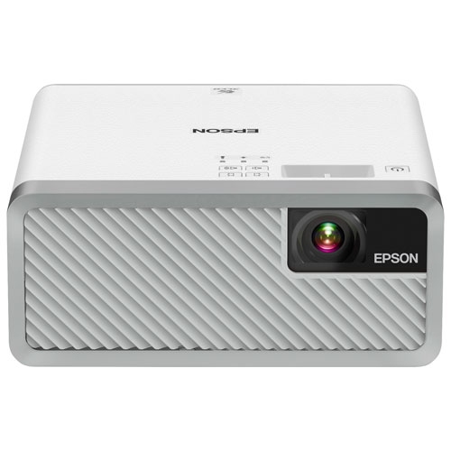 Open Box -Epson EF-100 Mini-Laser Streaming WXGA Home Theatre Projector with Android TV - White