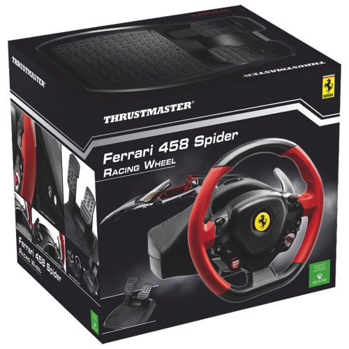 Boîte ouverte - volant de course Ferrari 458 Spider Edition de Thrustmaster pour Xbox Series X|S et Xbox One