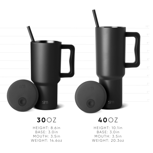 Simple Modern 40 oz Disney Trek Tumbler with Handle and Straw | Insulated Stainless Steel Water Bottle