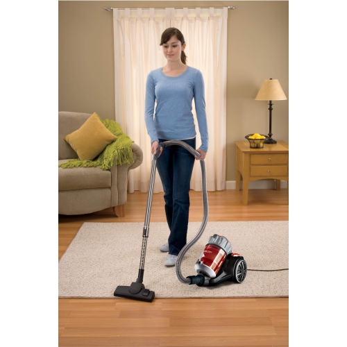 Bissell 1547E OptiClean Multi-Cyclonic Bagless Canister Vacuum, Red