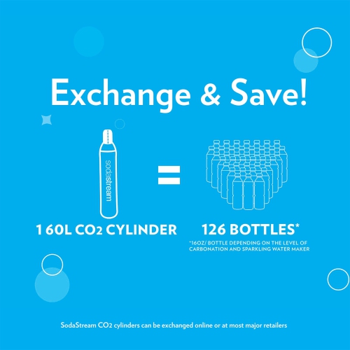 Machine à eau pétillante Terra de SodaStream - Bleu brume, moyen