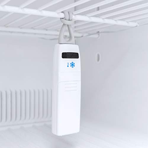 AcuRite – Thermomètre numérique sans fil pour réfrigérateur et congélateur avec alarme, température max/min 4,25 x 3,75 po