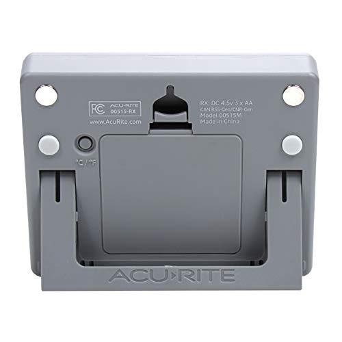 AcuRite – Thermomètre numérique sans fil pour réfrigérateur et congélateur avec alarme, température max/min 4,25 x 3,75 po