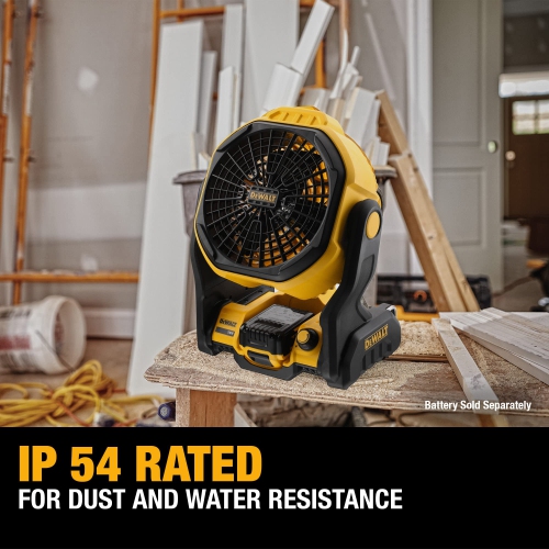 DEWALT 20V MAX* Cordless Fan, Portable, Multi Hanging, Up to 650 CFM Airflow, Tool Only