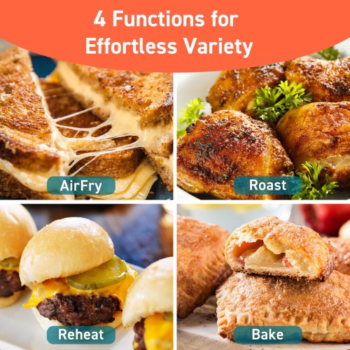 COSORI Small Air Fryer Oven 2.1 Qt, 4-in-1 Mini Airfryer, 30 In-App Recipes, Sticker, Gray