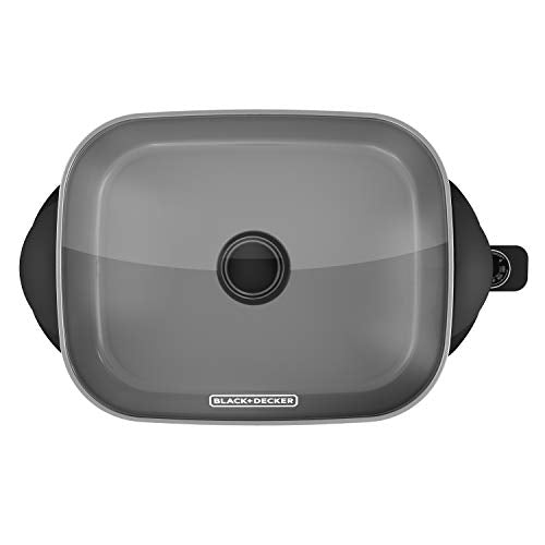BLACK+DECKER Electric Skillet, 12”x15”, Deep Dish, Non Stick Surface, SK1215BC